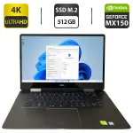 Ноутбук-трансформер Dell Inspiron 7586 2-in-1 / 15.6" (3840x2160) IPS Touch / Intel Core i7-8565U (4 (8) ядра по 1.8 - 4.6 GHz) / 16 GB DDR4 / 512 GB SSD M.2 / nVidia GeForce MX150, 2 GB GDDR5, 64-bit / WebCam б/в