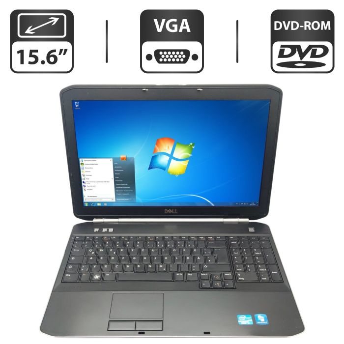 Ноутбук Dell Latitude E6530 / 15.6" (1366x768) TN / Intel Core i5-2520M (2 (4) ядра по 2.5 - 3.2 GHz) / 6 GB DDR3 / 320 GB HDD / Intel HD Graphics 3000 / DVD-ROM б/в - зображення 1