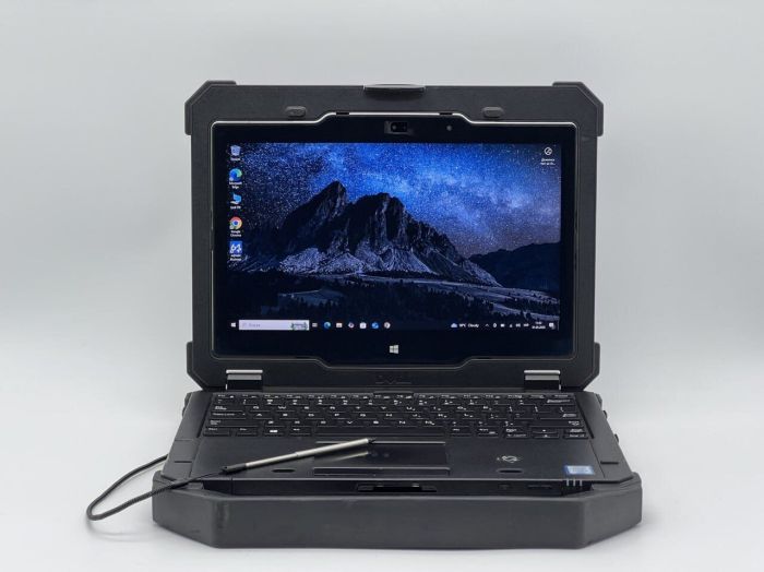 Захищений ноутбук-трансформер Dell Latitude 12 Rugged Extreme 7214 / 11.6" (1366x768) IPS Touch / Intel Core i5-6300U (2 (4) ядра по 2.4 - 3.0 GHz) / 16 GB DDR4 / 240 GB SSD / Intel HD Graphics 520 / WebCam б/в - зображення 2