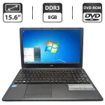 Ноутбук Acer Aspire E1-570 / 15.6" (1366x768) TN / Intel Core i3-3217U (2 (4) ядра по 1.8 GHz) / 8 GB DDR3 / 500 GB HDD / Intel HD Graphics 4000 / WebCam / DVD-ROM б/в