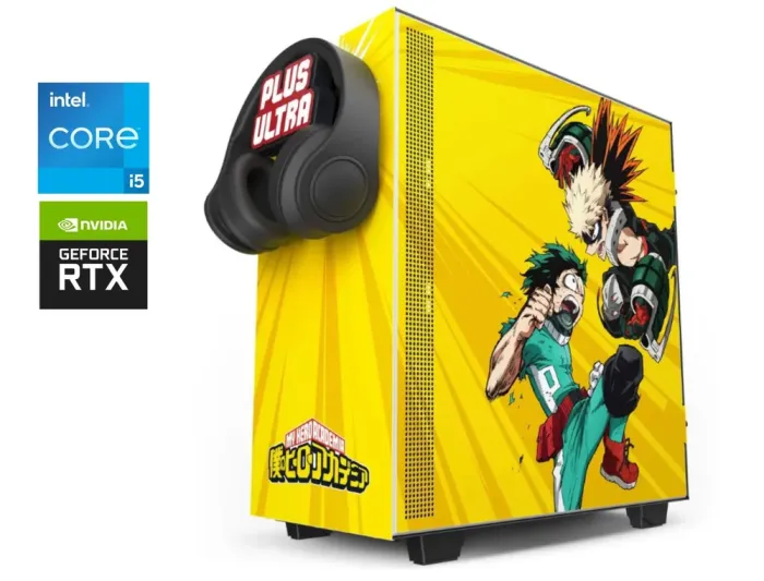 Ігровий ПК NZXT H510i CRFT My Hero Academia Tower / Intel Core i5-12600K (10 (16) ядер 2.8 - 4.9 ГГц) / 32 ГБ DDR5 / 1000 ГБ SSD / nVidia GeForce RTX 4070, 12 ГБ GDDR6X, 192-bit / 700 Вт б/в - зображення 1