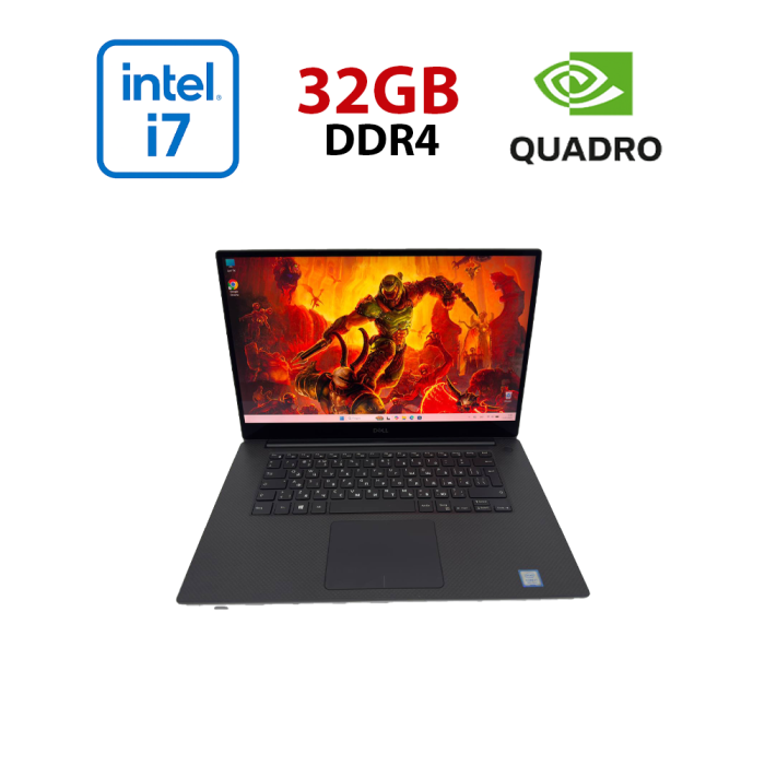Мобільна робоча станція Dell Precision 5540 / 15,6" (1920x1080) IPS Touch / Intel Core i7-9750H (6 (12) ядер по 2,6 - 4,5 ГГц) / 32 ГБ DDR4 / 512 ГБ SSD / nVidia Quadro T2000, 4 ГБ GDDR5, 128-біт / WebCam б/в - зображення 1