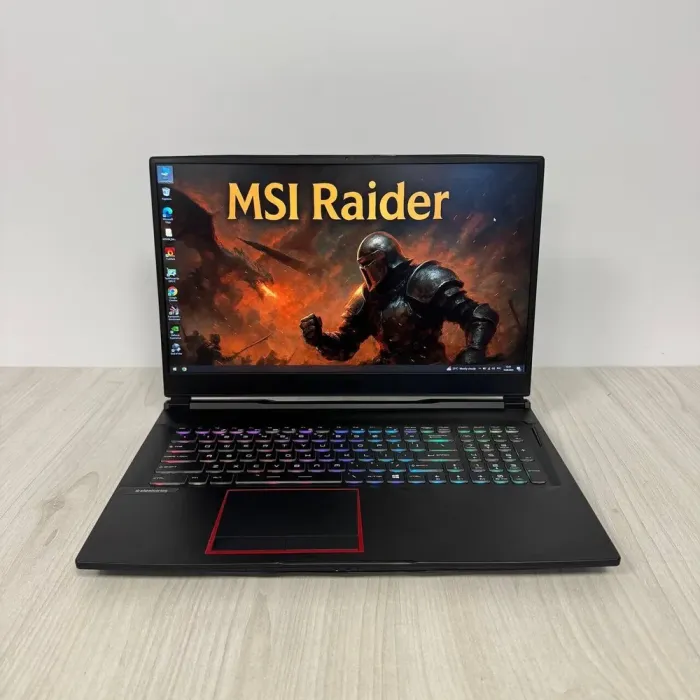 Ігровий ноутбук Б-класу MSI GE75 Raider 9SF / 17.3" (1920x1080) IPS / Intel Core i9-9880H (8 (16) ядер по 2.3 - 4.8 GHz) / 32 GB DDR4 / 512 GB SSD M.2 / nVidia GeForce RTX 2070, 8 GB GDDR6, 256-bit / WebCam б/в - зображення 2