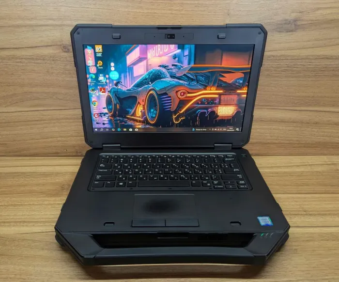 Захищений ноутбук Dell Latitude 14 Rugged 5414 / 14" (1920x1080) IPS / Intel Core i5-6300U (2 (4) ядра по 2.4 - 3.0 GHz) / 8 GB DDR4 / 256 GB SSD / Intel HD Graphics 520 / WebCam / HDMI / Windows 10 б/в - зображення 2