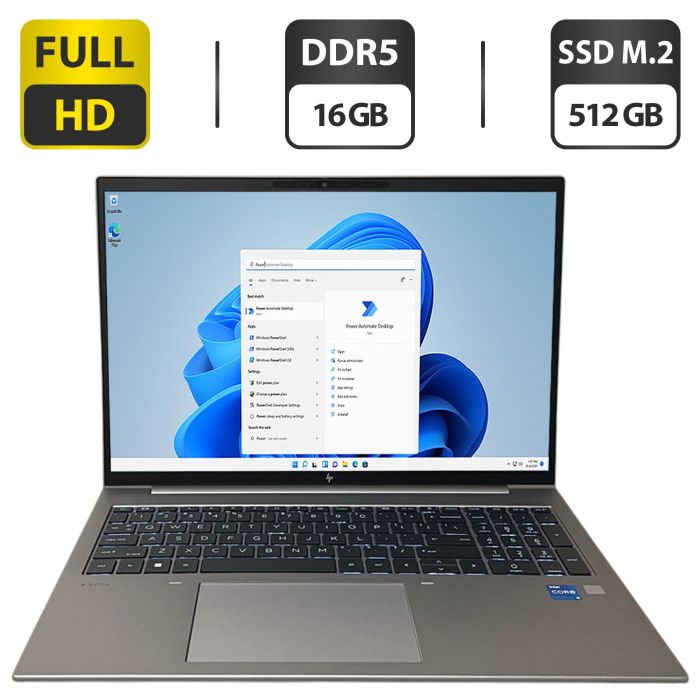 Ультрабук HP ZBook Firefly 16 G10 / 16" (1920x1200) IPS / Intel Core i5-1335U (10 (12) ядер по 3.4 - 4.6 GHz) / 16 GB DDR5 / 512 GB SSD M.2 / Intel Iris Xe Graphics / WebCam / Fingerprint б/в - зображення 1