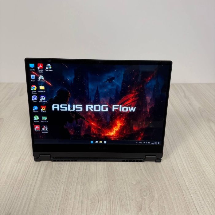 Ігровий ультрабук-трансформер Asus Rog Flow x13 GV301QH / 13.4" (1920x1080) IPS Touch / AMD Ryzen 9 5900HS (8 (16) ядер по 3.0 - 4.6 GHz) / 16 GB DDR4 / 1000 GB SSD NVMe / nVidia GeForce GTX 1650 Max-Q, 4 GB GDDR6, 128-bit / WebCam б/в - зображення 8