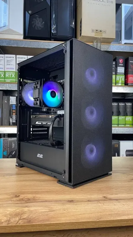 Збірка під замовлення: 2E Gaming Virtus Neo G3301N Tower / AMD Ryzen 5 3600 (6 (12) ядер по 3.6 - 4.2 GHz) / 16 GB DDR4 / 500 GB SSD M.2 / nVidia GeForce GTX 1060, 6 GB GDDR6X, 192-bit / HDMI / 550W б/в - зображення 2