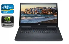 Мобільна робоча станція Dell Precision 7720 / 17.3" (1920x1080) IPS / Intel Xeon E3-1535M v6 (4 (8) ядра по 3.1 - 4.2 GHz) / 16 GB DDR4 / 512 GB SSD / nVidia Quadro P4000, 8 GB GDDR5, 256-bit / HDMI б/в