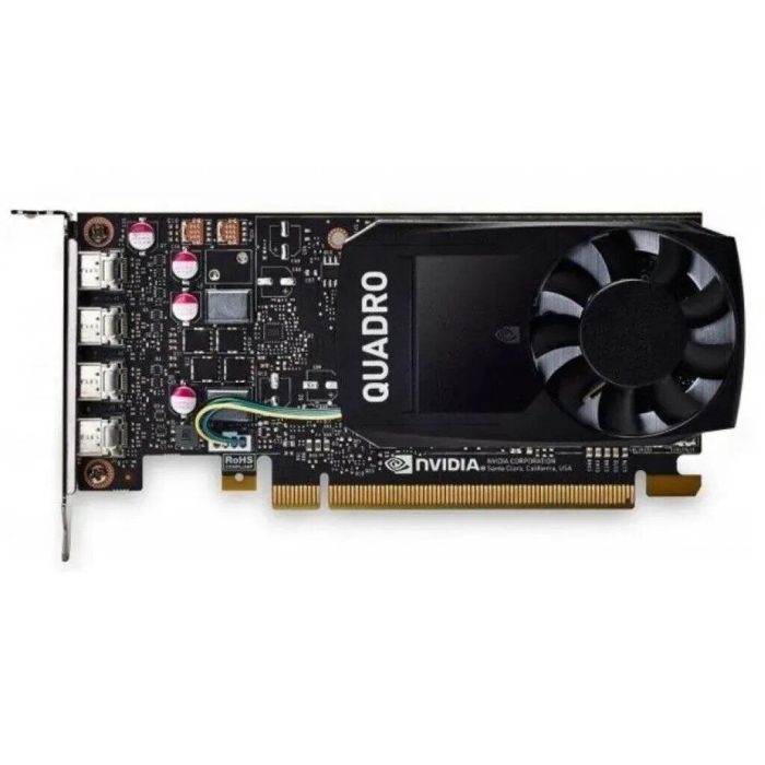 Дискретная видеокарта nVidia Quadro P1000, 4 GB GDDR5, 128-bit / 4x Mini DisplayPort / (VCQP1000V2) б/в - зображення 1