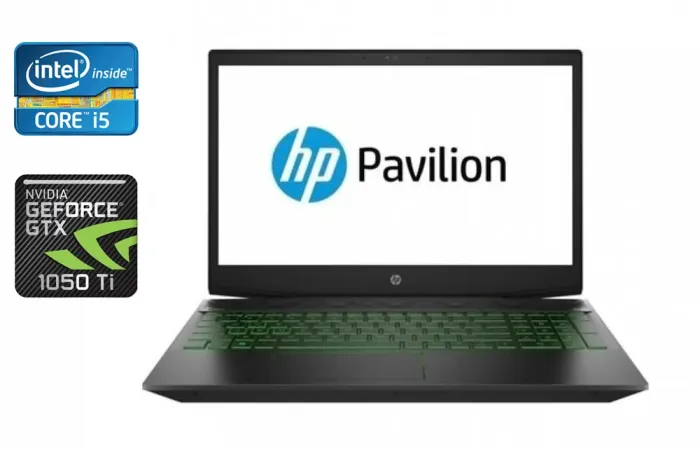 Ігровий ноутбук Б-клас HP Pavilion Gaming 15-cx0056wm / 15.6" (1920x1080) IPS / Intel Core i5-8300H (4 (8) ядра по 2.3 - 4.0 GHz) / 16 GB DDR4 / 512 GB SSD / nVidia Geforce GTX 1050 Ti, 4 GB GDDR5, 128-bit / WebCam / HDMI б/в - зображення 1