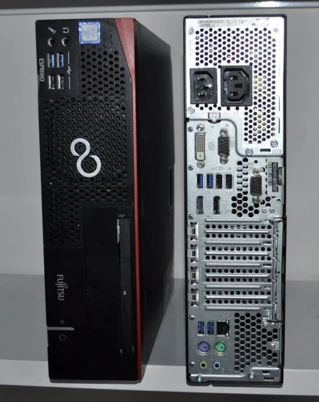 Комп'ютер Fujitsu Esprimo D756 E85+ SFF / Intel Core i5-6500 (4 ядра по 3.2 - 3.6 GHz) / 32 GB DDR4 / 500 GB SSD NEW / Intel HD Graphics 530 / DVD-ROM / DVI б/в - зображення 2
