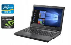 Мобільна робоча станція Fujitsu Celsius H780 / 15.6" (1920x1080) IPS / Intel Core i7-8750H (6 (12) ядер по 2.2 - 4.1 GHz) / 16 GB DDR4 / 512 GB SSD / nVidia Quadro P2000, 4 GB GDDR5, 128-bit / WebCam / 4G б/в