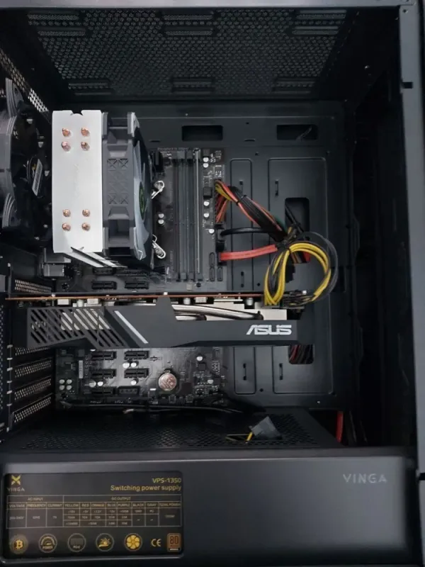 Ігровий ПК Vinga Tomcat Tower NEW / Intel Xeon E3-1240 v5 (аналог Intel Core i7-6700) (4 (8) ядра по 3.5 - 3.9 GHz) / 16 GB DDR4 NEW / 960 GB SSD NEW / AMD Radeon RX 5700, 8 GB GDDR6, 256-bit / 1350W б/в - зображення 6