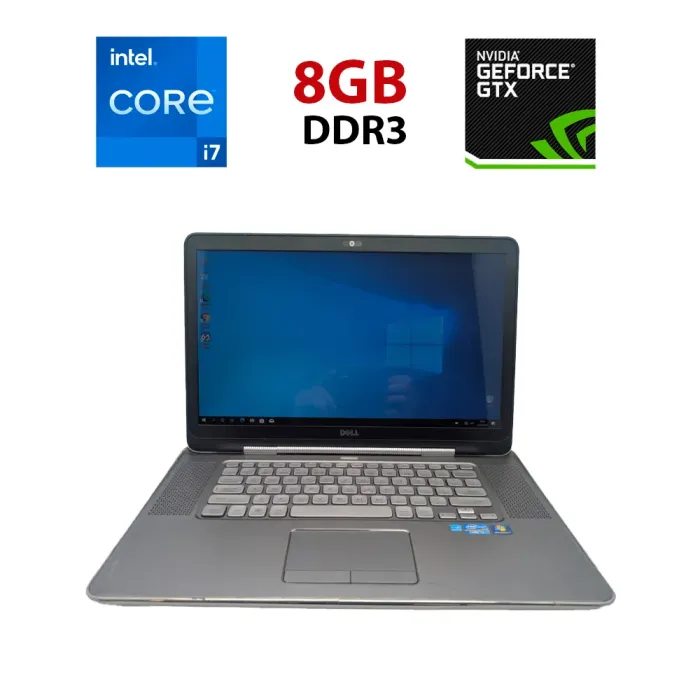 Ігровий ноутбук Б-клас Dell XPS 15z / 15.6" (1920x1080) TN / Intel Core i7-2640M (2 (4) ядра по 2.8 - 3.5 GHz) / 8 GB DDR3 / 256 GB SSD / nVidia GeForce GT 525M, 2 GB DDR3, 128-bit / WebCam б/в - зображення 1