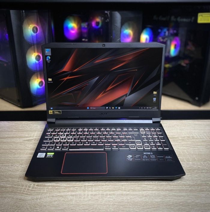 Ігровий ноутбук Acer Nitro 5 / 15.6" (1920x1080) IPS / Intel Core i5-10300H (4 (8) ядра по 2.5 - 4.5 GHz) / 16 GB DDR4 / 1000 GB SSD / nVidia GeForce RTX 3060, 6 GB GDDR6, 192-bit / WebCam б/в - зображення 2