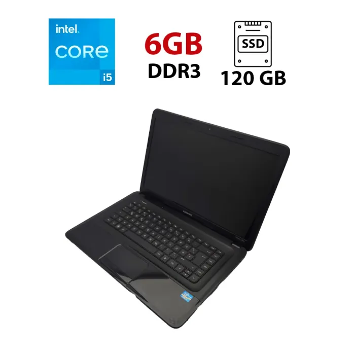 Ноутбук HP CQ58 / 15.6" (1366x768) TN / Intel Core i5-3230M (2 (4) ядра по 2.6 - 3.2 GHz) / 6 GB DDR3 / 120 GB SSD / Intel HD Graphics 4000 / WebCam б/в - зображення 1