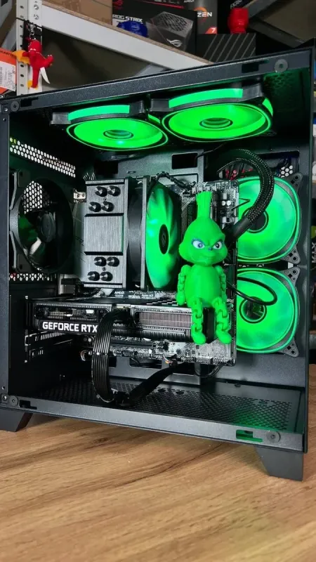 Збірка під замовлення: ігровий ПК Qube Reef ARGB Black Tower / AMD Ryzen 5 5500 (6 (12) ядер по 3.6 - 4.2 GHz) / 16 GB DDR4 / 1000 GB SSD M.2 / nVidia GeForce RTX 3060, 12 GB GDDR6, 192-bit / 650W б/в - зображення 8