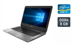Ноутбук Б-клас HP ProBook 640 G2 / 14" (1920x1080) IPS / Intel Core i7-6600U (2 (4) ядра по 2.6 - 3.4 GHz) / 8 GB DDR4 / 240 GB SSD / Intel HD Graphics 520 / WebCam / Fingerprint / Windows 10 б/в