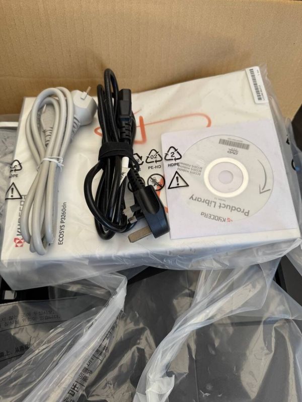 Принтер Kyocera Ecosys P3260dn / Лазерний монохромний друк / 1200x1200 dpi / A4 / 60 стор/хв / USB, Ethernet / Дуплекс - зображення 4