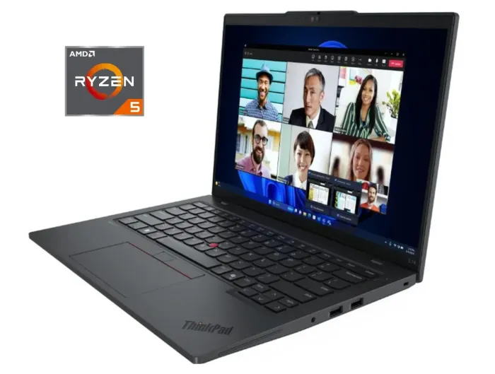 Ультрабук Lenovo ThinkPad L14 Gen 5 / 14" (1920x1200) IPS / AMD Ryzen 5 7535U (6 (12) ядер по 2.9 - 4.55 GHz) / 16 GB DDR5 / 512 GB SSD / AMD Radeon 660M Graphics / WebCam / Win 11 Pro - зображення 1