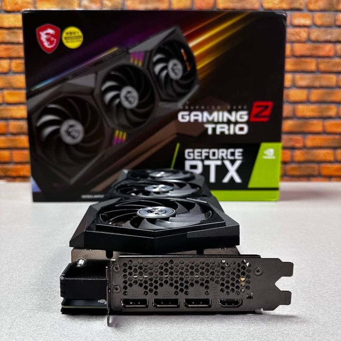 Дискретна відеокарта MSI GeForce RTX 3060 Ti Gaming Trio LHR, 8 GB GDDR6, 256-bit / 1x HDMI, 3x DisplayPort / Коробка / (RTX 3060 Ti GAMING Z TRIO8G LHR) б/в - зображення 3