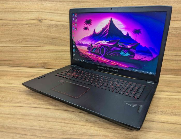 Ігровий ноутбук Б-клас Asus Strix GL702V / 17.3" (1920x1080) IPS / Intel Core i7-7700HQ (4 (8) ядра по 2.8 - 3.8 GHz) / 32 GB DDR4 / 512 GB SSD / nVidia GeForce GTX 1080, 8 GB GDDR5X, 256-bit / WebCam / HDMI / Windows 10 б/в - зображення 5
