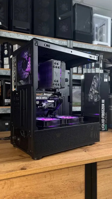Збірка під замовлення: ігровий ПК 1stPlayer Mi7 Pro Tower / AMD Ryzen 5 5600 (6 (12) ядер по 3.5 - 4.4 GHz) / 32 GB DDR4 / 1000 GB SSD M.2 / nVidia GeForce RTX 4060, 8 GB GDDR6, 128-bit / 750W - зображення 7