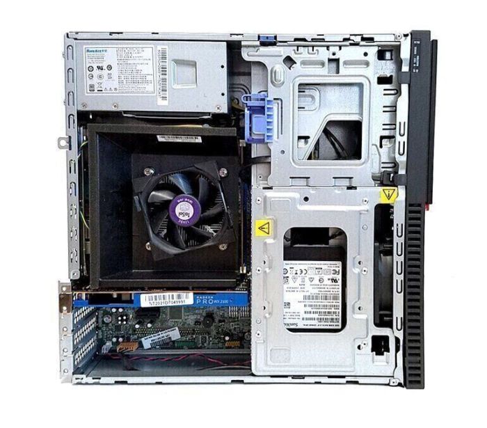 ПК Lenovo ThinkCentre M700 SFF / Intel Core i5-6500 (4 ядра по 3.2 - 3.6 GHz) / 8 GB DDR4 / 256 GB SSD / AMD Radeon Pro WX 3100, 4 GB GDDR5, 128-bit / Win 10 Home б/в - зображення 4