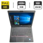 Нетбук Fujitsu LifeBook U729 / 12.5" (1920x1080) IPS / Intel Core i5-8265U (4 (8) ядра по 1.6 - 3.9 GHz) / 8 GB DDR4 / 256 GB SSD / Intel UHD Graphics / WebCam б/в
