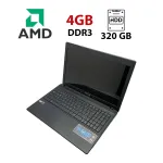 Ноутбук Asus X55 / 15.6" (1366x768) TN / AMD E2-1800 (2 ядра по 1.7 GHz) / 4 GB DDR3 / 320 GB HDD / AMD Radeon HD 7340 Graphics / WebCam б/в
