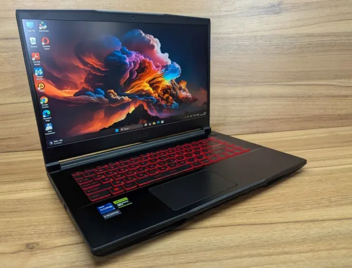 Ігровий ноутбук MSI GF63 12VF / 15.6" (1920x1080) IPS / Intel Core i7-12650H (10 (16) ядер по 3.5 - 4.7 GHz) / 32 GB DDR4 / 1000 GB SSD / nVidia GeForce RTX 4060, 8 GB GDDR6, 128-bit / WebCam / Windows 11 б/в - зображення 4