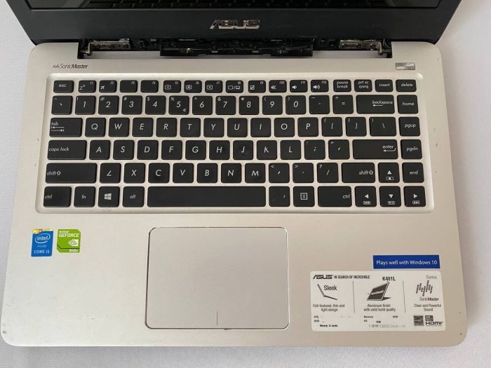 Ноутбук Б-клас Asus K401L / 14" (1920x1080) TN / Intel Core i5-5200U (2 (4) ядра по 2.2 - 2.7 GHz) / 8 GB DDR3 / 128 GB SSD / nVidia GeForce 940M, 2 GB DDR3, 64-bit / WebCam / HDMI б/в - зображення 7