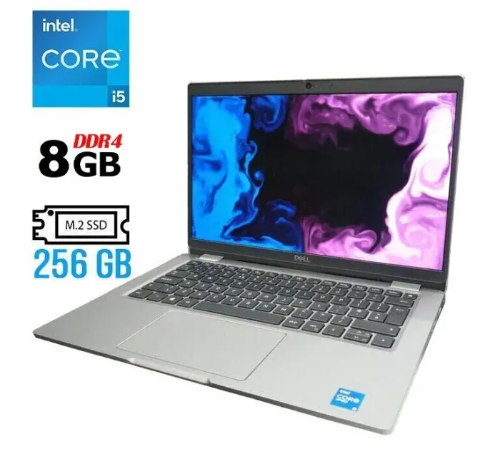 Ультрабук Б-клас Dell Latitude 5320 / 13.3" (1920x1080) IPS Touch / Intel Core i5-1145G7 (4 (8) ядра по 2.6 - 4.4 GHz) / 8 GB DDR4 / 256 GB SSD M.2 / Intel Iris Xe Graphics / WebCam / USB 3.2 / HDMI / Windows 10 б/в - зображення 1