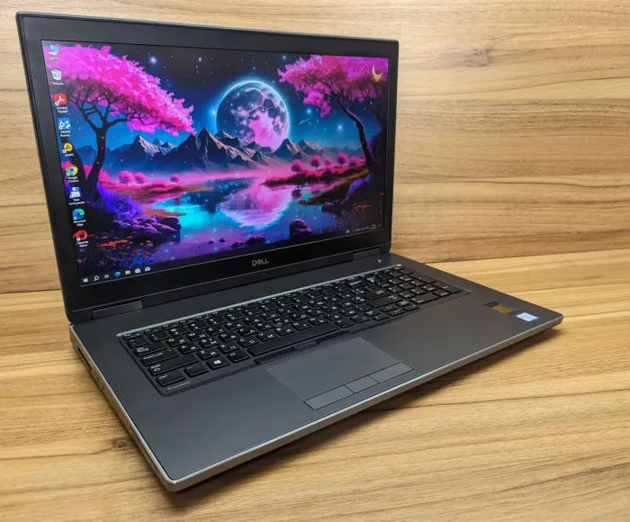 Мобільна робоча станція Dell Precision 7740 / 17.3" (1920x1080) IPS / Intel Core i5-9400H (4 (8) ядра по 2.5 - 4.3 GHz) / 32 GB DDR4 / 256 GB SSD + 500 GB SSD / nVidia Quadro RTX 3000, 6 GB GDDR6, 192-bit / Fingerprint / Windows 10 б/в - зображення 4
