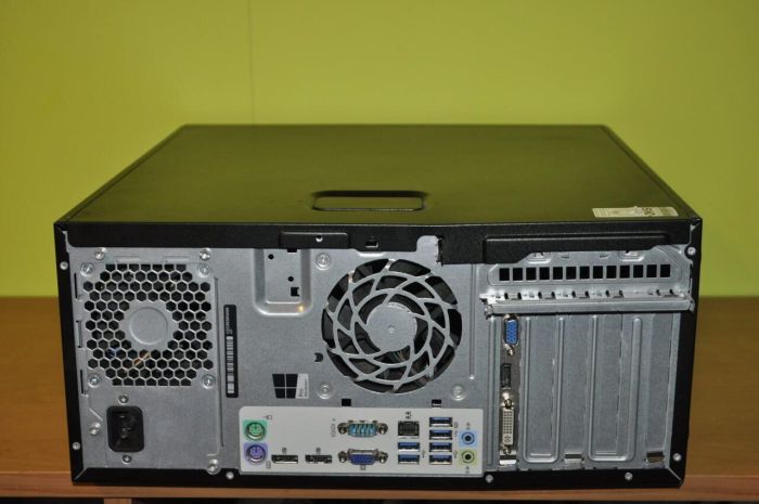 Комп'ютер HP EliteDesk 800 G2 Tower / Intel Core i7-6700 (4 (8) ядра по 3,4 - 4,0 ГГц) / 16 ГБ DDR4 / 240 ГБ SSD / nVidia GeForce GT 740, 4 ГБ GDDR3, 128-біт / DVD-ROM / Windows 11 Pro  б/в - зображення 4