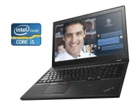 Ноутбук Lenovo ThinkPad T560 / 15.6" (1920x1080) TN / Intel Core i5-6200U (2 (4) ядра по 2.3 - 2.8 GHz) / 8 GB DDR3 / 256 GB SSD / Intel HD Graphics 520 / WebCam б/в
