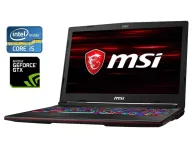 Ігровий ноутбук Б-клас MSI GL63 8RC / 15.6" (1920x1080) IPS / Intel Core i5-8300H (4 (8) ядра по 2.3 - 4.0 GHz) / 8 GB DDR4 / 128 GB SSD M.2 + 1000 GB HDD / nVidia GeForce GTX 1050, 2 GB GDDR5, 128-bit / WebCam б/в