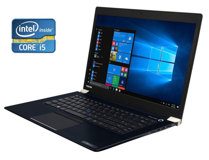 Ультрабук Toshiba Tecra X40-E / 14" (1920x1080) IPS Touch / Intel Core i5-8250U (4 (8) ядра по 1.6 - 3.4 GHz) / 8 GB DDR3 / 256 GB SSD / Intel UHD Graphics 620 / WebCam / Win 10 Pro б/в - зображення 1