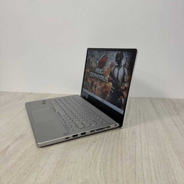 Ігровий ультрабук Asus ROG Zephyrus G14 GA401QM White / 14" (1920x1080) IPS / AMD Ryzen 9 5900HS (8 (16) ядер по 3,0 - 4,6 ГГц) / 16 ГБ DDR4 / 512 ГБ SSD / nVidia GeForce RTX 3060, 6 ГБ GDDR6, 192-біт б/в - зображення 6