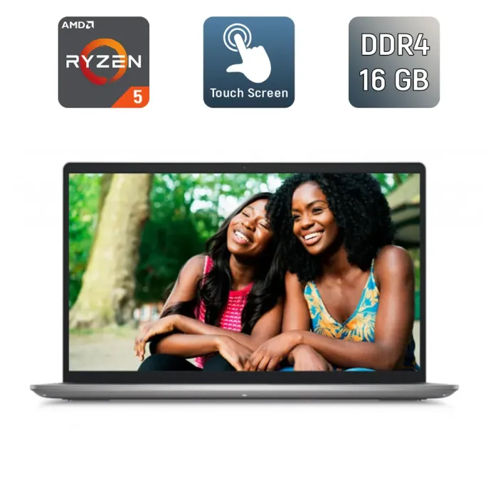 Ноутбук Dell Inspiron 15 3525 / 15.6" (1920x1080) IPS Touch / AMD Ryzen 5 5625U (6 (12) ядер по 2.3 - 4.3 GHz) / 16 GB DDR4 / 512 GB SSD / AMD Radeon Vega 8 / WebCam / Windows 11 б/в - зображення 1