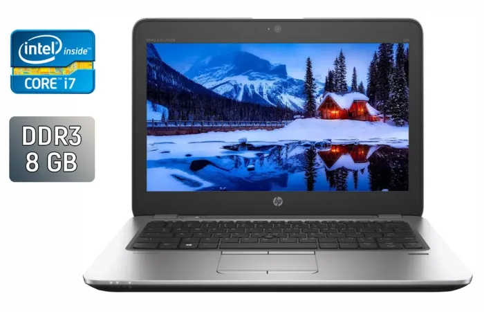 Нетбук HP EliteBook 820 G3 / 12.5" (1366x768) TN / Intel Core i7-6700U (4 (8) ядра по 3.4 - 4.0 GHz) / 8 GB DDR3 / 240 GB SSD / Intel HD Graphics 530 / WebCam / Fingerprint / Windows 10 б/в - зображення 1