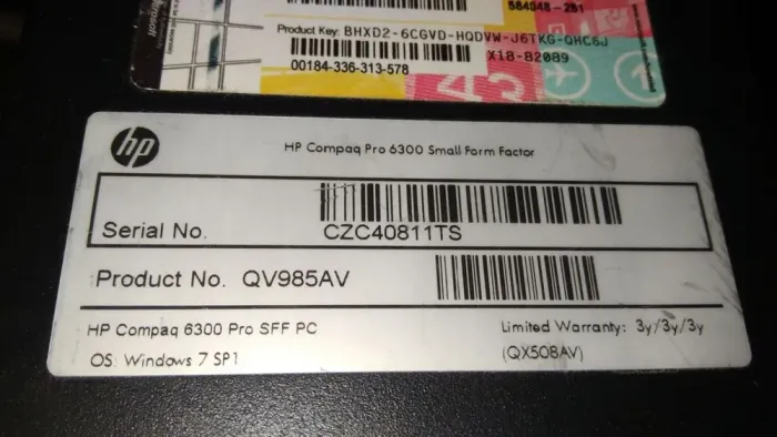 ПК HP Compaq 6300 Pro SFF / Intel Core i3-3220 (2 (4) ядра по 3.3 GHz) / 8 GB DDR3 / 320 GB HDD / Intel HD Graphics 2500 б/в - зображення 6