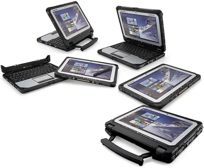 Захищений нетбук-трансформер Panasonic Toughbook CF-20 / 10.1" (1920x1200) TN / Intel Core M5-6Y57 (2 (4) ядра по 1.1 - 2.8 GHz) / 8 GB DDR3 / 256 GB SSD / Intel HD Graphics 615 / WebCam / Win 10 Pro + ДОК-станція б/в - зображення 6