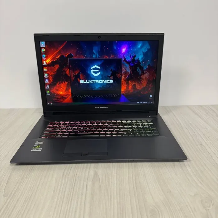Ігровий ноутбук Eluktronics 17 N870HK / 17.3" (1920x1080) IPS / Intel Core i7-7700HQ (4 (8) ядра по 2.8 - 3.8 GHz) / 16 GB DDR4 / 512 GB SSD NVMe / nVidia GeForce GTX 1050 Ti, 4 GB GDDR5, 128-bit / WebCam б/в - зображення 2