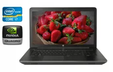Мобільна робоча станція HP zBook 17 G3 / 17.3" (1600x900) TN / Intel Core i7-6700HQ (4 (8) ядра по 2.6 - 3.5 GHz) / 32 GB DDR4 / 512 GB SSD / nVidia Quadro M1000M, 2 GB DDR3, 128-bit / TouchID / WebCam / Windows 10 б/в