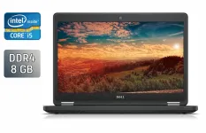 Ноутбук Dell Latitude E5470 / 14" (1920x1080) IPS / Intel Core i5-6200U (2 (4) ядра по 2.3 - 2.8 GHz) / 8 GB DDR4 / 240 GB SSD / Intel HD Graphics 520 / WebCam / Windows 10 б/в