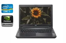 Мобільна робоча станція Б-клас Fujitsu Celsius H780 / 15.6" (1920x1080) IPS / Intel Core i7-8750H (6 (12) ядер по 2.2 - 4.1 GHz) / 32 GB DDR4 / 512 GB SSD / nVidia Quadro P600, 4 GB GDDR5, 128-bit / HDMI / 4G / Windows 10 б/в