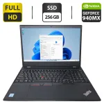 Ноутбук Б-клас Lenovo ThinkPad T570 / 15.6" (1920x1080) TN / Intel Core i7-6600U (2 (4) ядра по 2.6 - 3.4 GHz) / 16 GB DDR4 / 256 GB SSD / nVidia GeForce 940MX, 2 GB GDDR5, 64-bit / WebCam б/в