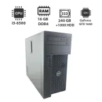 Ігровий ПК Dell Precision 3620 Tower / Intel Core i5-6500 (4 ядра 3,2 - 3,6 ГГц) / 16 ГБ DDR4 / 240 ГБ SSD + 1000 ГБ HDD / nVidia GeForce GTX 1650, 4 ГБ GDDR5, 128-біт / DVI, DP, HDMI б/в