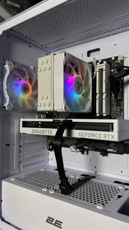 Збірка під замовлення: ігровий ПК 2E Gaming Virtus Neo White Tower / AMD Ryzen 5 7500F (6 (12) ядер по 3.7 - 5.0 GHz) / 32 GB DDR5 / 1000 GB SSD M.2 / nVidia GeForce RTX 4060 Ti Super, 8 GB GDDR6, 128-bit / 650W - зображення 7